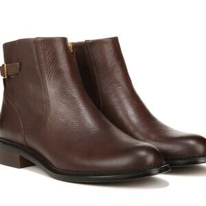 Franco Sarto Hansa Leather Ankle Boots Cognac Size 6  NWT